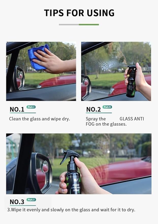 Car Glass Anti- Fog Spray 100ML (Pack of 2)